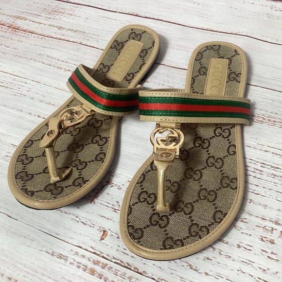 Gucci Thong Sandals Size 41 (US 10) - Picture 1 of 7